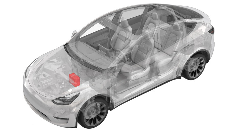 Tesla Model 3 12v battery location