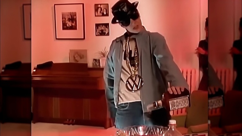 Rapper Mike D In the Music Video (You Gotta) Fight For Your Right (To Party) Wearing A VW Badge