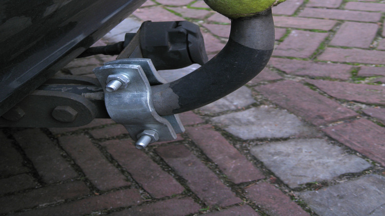 Tennis ball on tow ball hitch