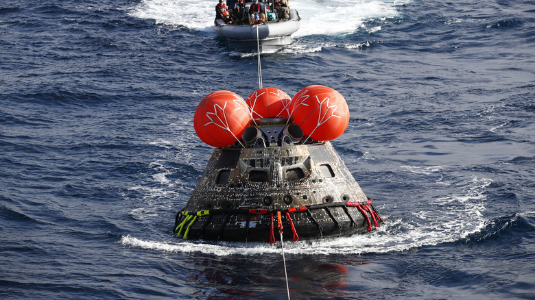 NASA's Orion Capsule in the ocean
