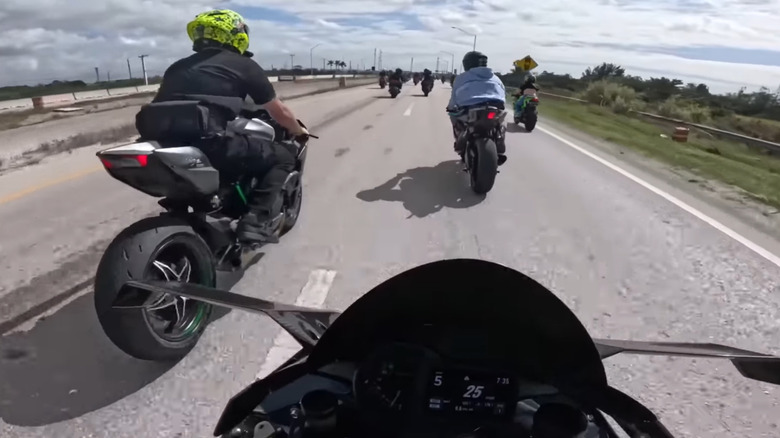 Superbike meet in Miami rolling down the road