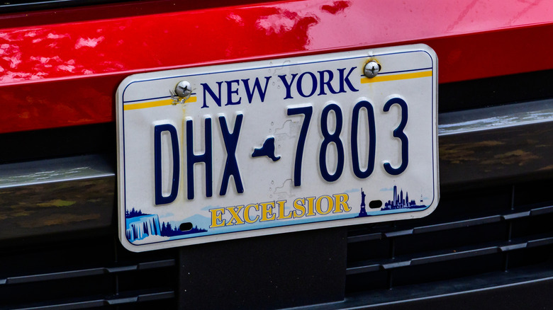 New York's Excelsior license plate