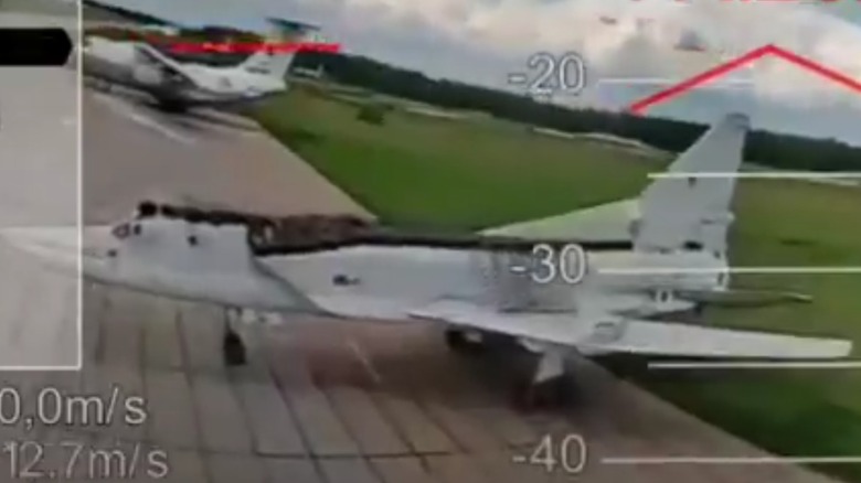 A Tu-22M3 targeted at Dyagilevo air base