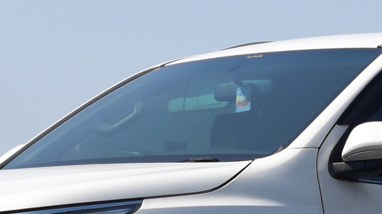 A Toyota Fortuner TRD with tinted windows and windshield