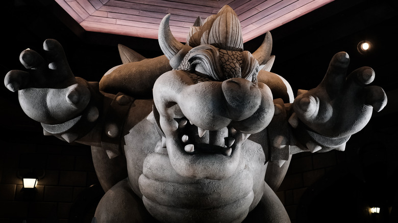 Bowser statue