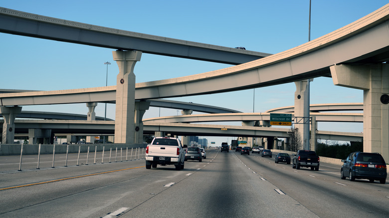 Elevated overpasses in Houstan Texas