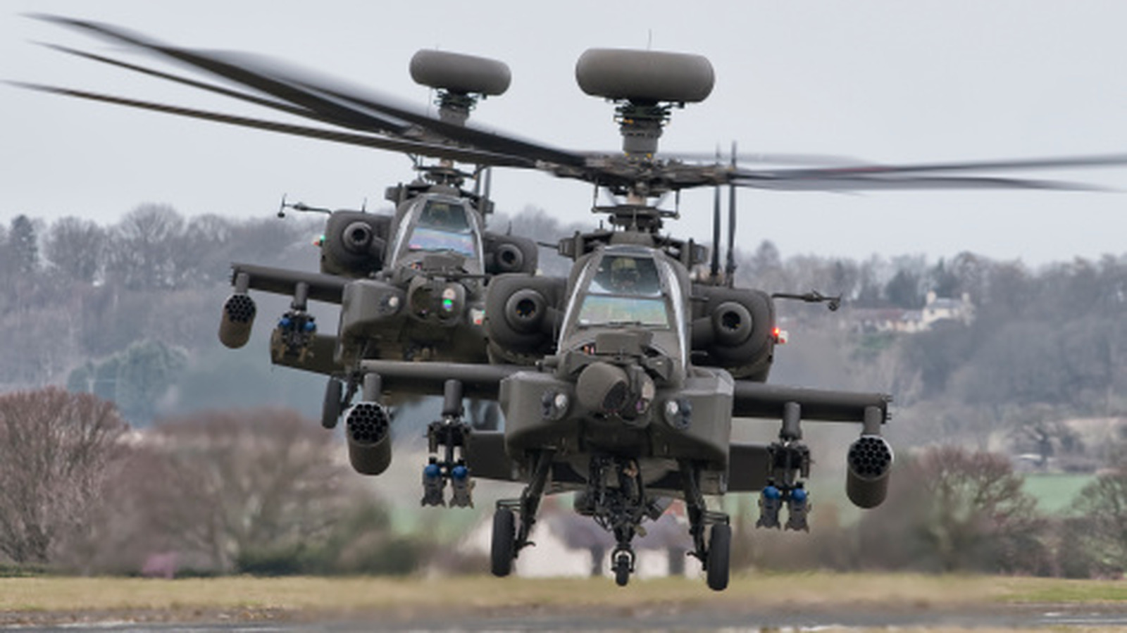 Why Does The Apache Military Helicopter Have Wire Cutters In The Front?