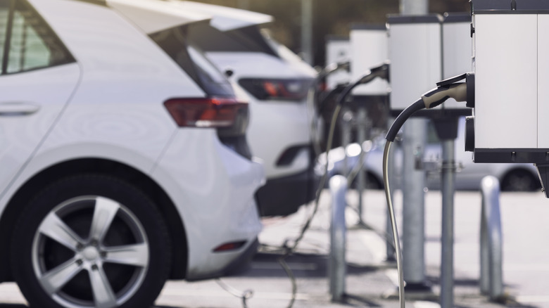 Electric car charging station