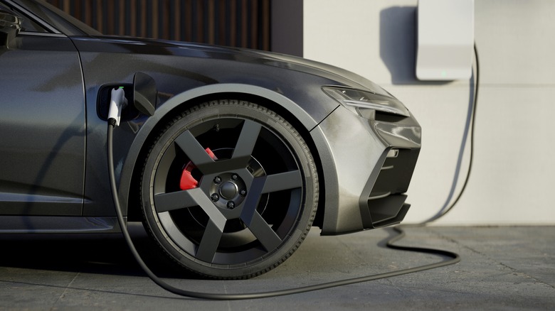 electric vehicle charged by car