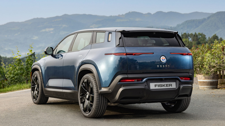 Fisker Ocean parked rear end