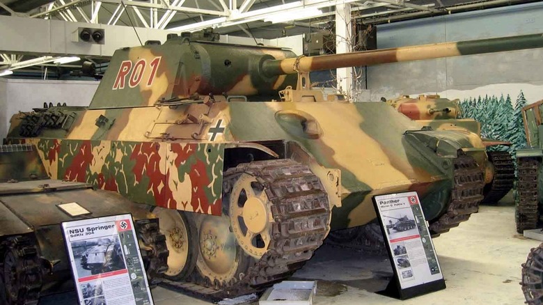 Panther V tank in museum