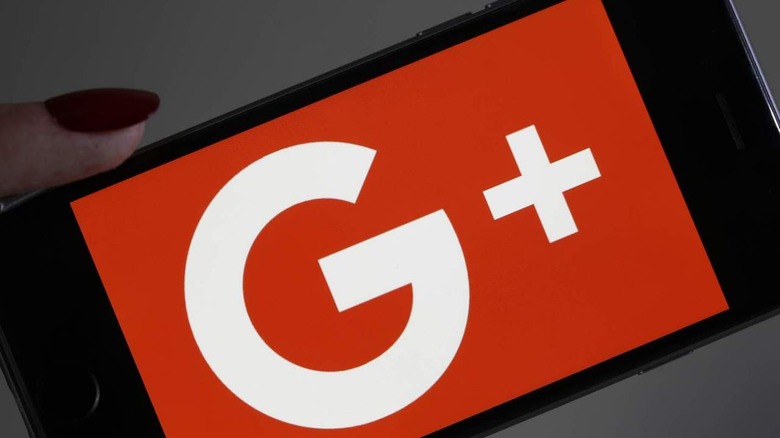 Google+ logo on phone