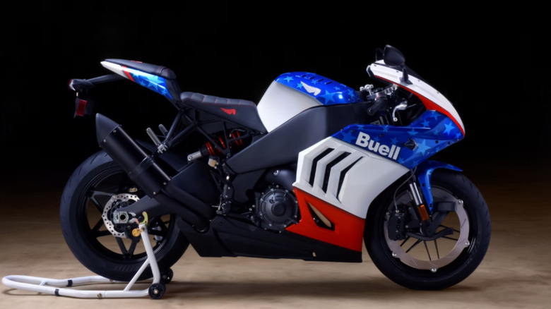 Buell Hammerhead in blue, red, and white color