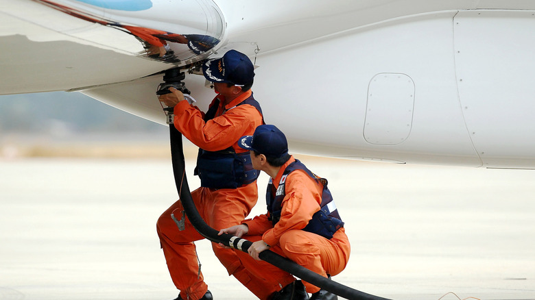 Japanese Coast Guard refuelling plane