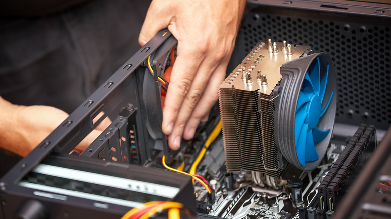 pc cooling system install