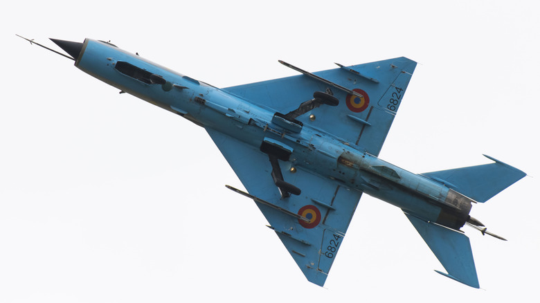 MiG-21 Lancer fighter jet.