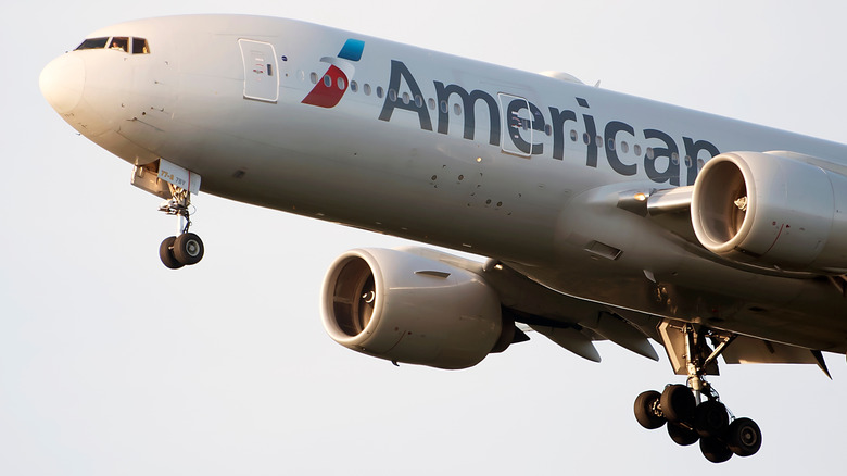 American 777 Boeing jet