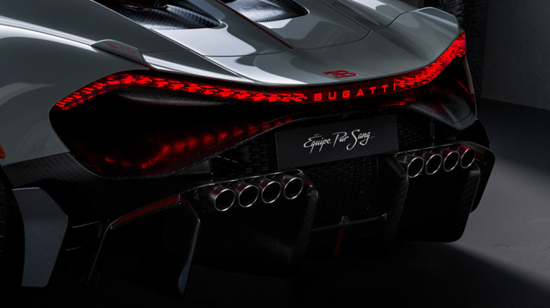 Bugatti Tourbillon with new corporate identity elements on rear