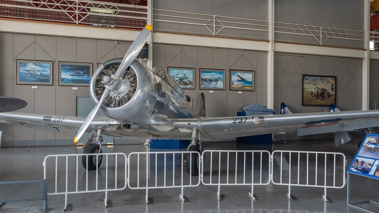 T-6 Texan on display in museum