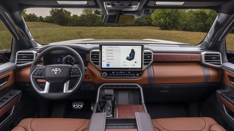 The interior of a 2025 Toyota Sequoia