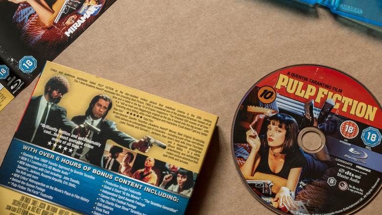 Blu-ray disc of the popular Pulp Fiction movie