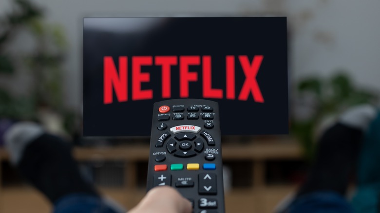 Person watching Netflix