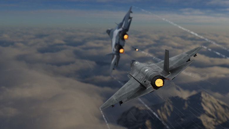 3D Render of a Dogfight