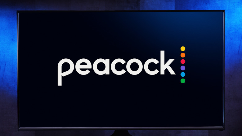 Peacock logo on TV