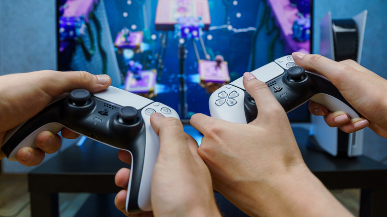 two ps5 controllers