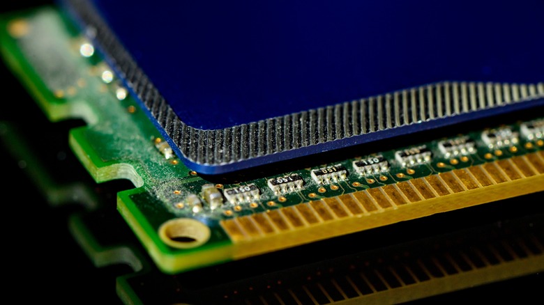 A close up of a couple of RAM sicks