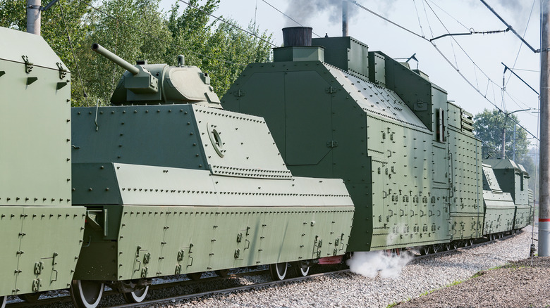 Green armored train