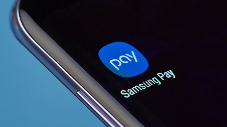 Samsung Pay mobile app.