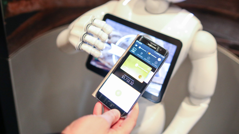 Samsung Pay on Galaxy phone.