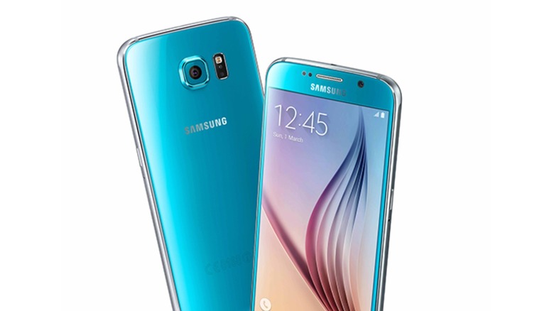 Samsung Galaxy S6 front and back view