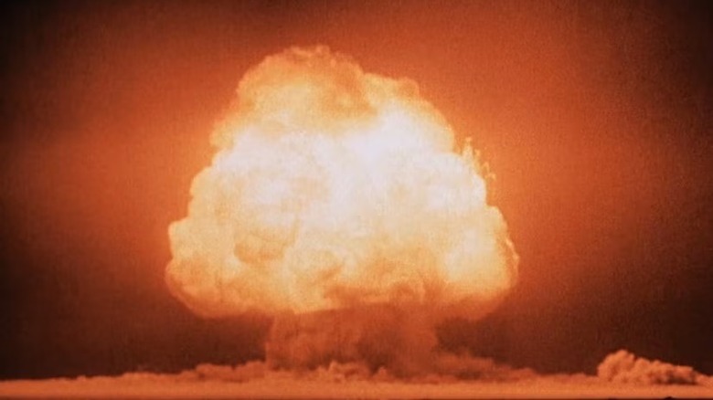Atomic bomb mushroom cloud
