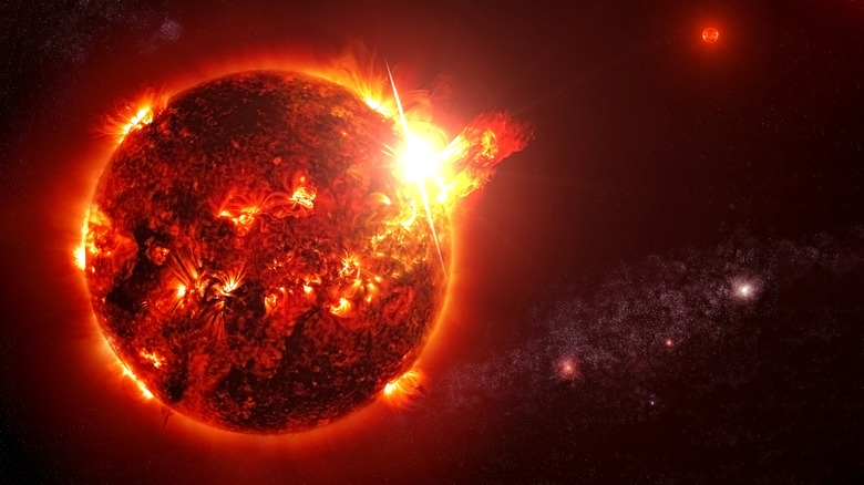Solar storm concept artwork