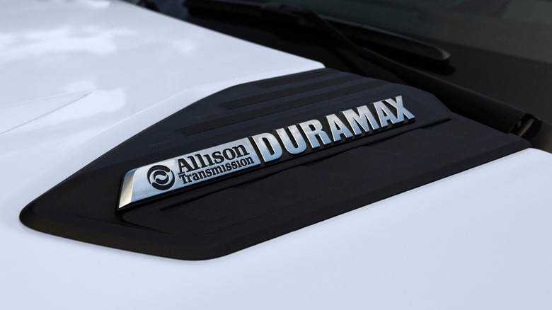 Allison Transmission badge on a 2024 Chevrolet Silverado 3500 HD