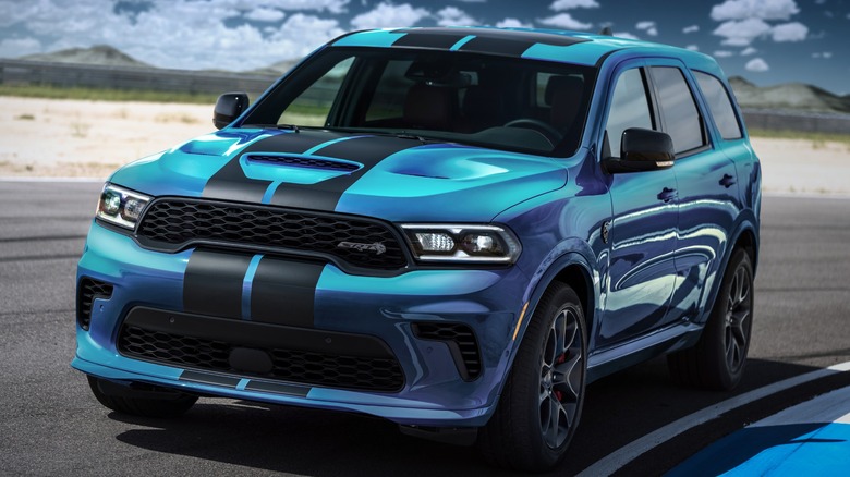 2023 Dodge Durango Hellcat driving track