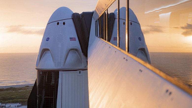 SpaceX Crew Dragon ready for launch.