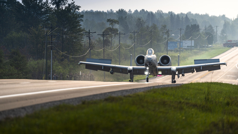 A-10 Thunderbolt II on runway
