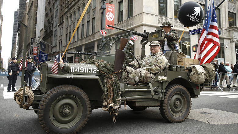 WWII Jeep in a parade