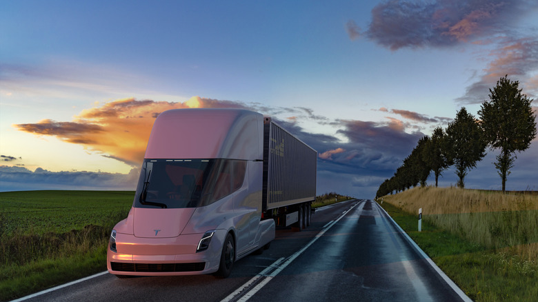 Tesla Semi on country roads