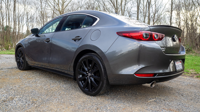 2026 Mazda Mazda3 2.5 Turbo Premium Plus left rear three-quarter view