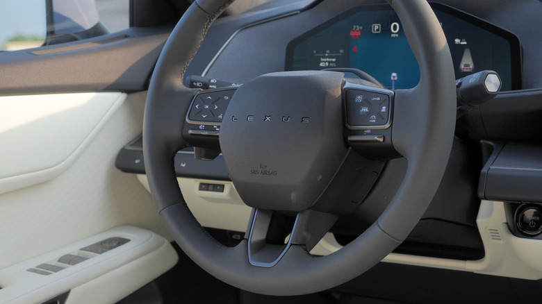2026 Lexus ES 350h steering wheel detail
