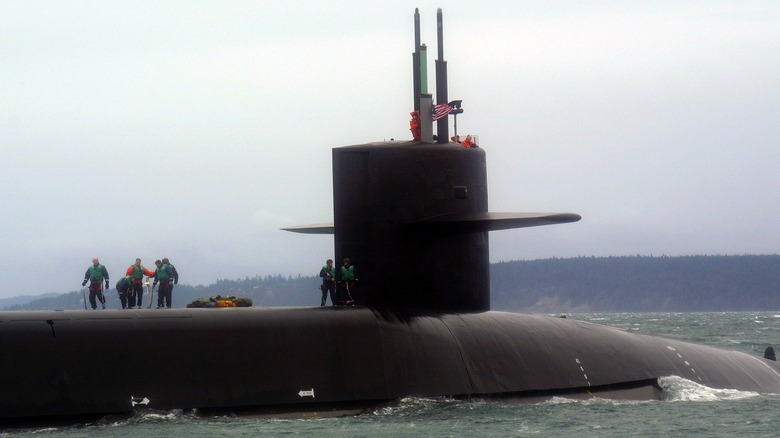 USS Ohio in surface operations