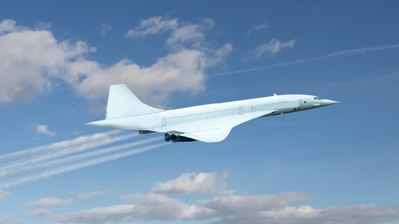 Concorde in flight