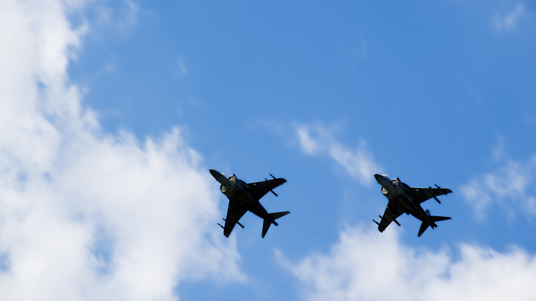 Harrier Jets in formation