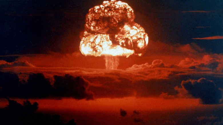 Nuclear explosion at Bikini Atoll.