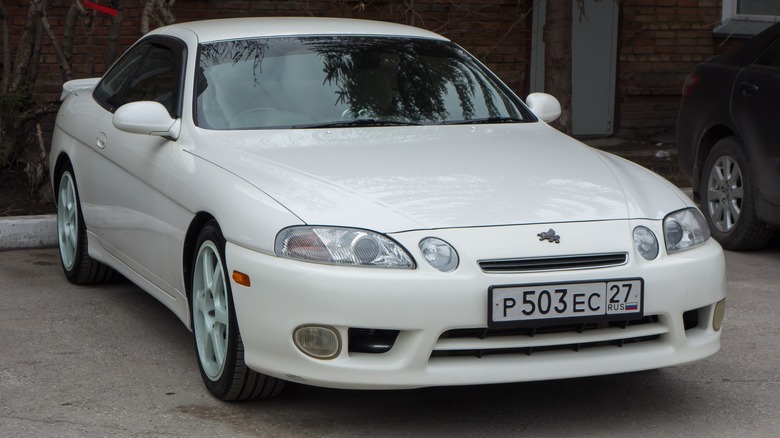 White Toyota Soarer