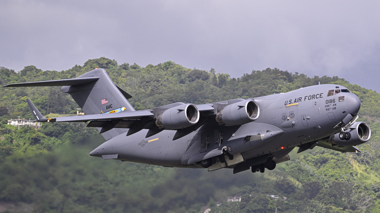 C-17 Globemaster taking off